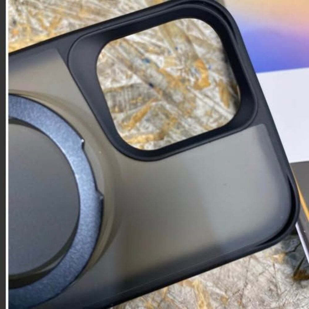 Designed for iPhone 17 Case with 360 Magnetic Stand Black
